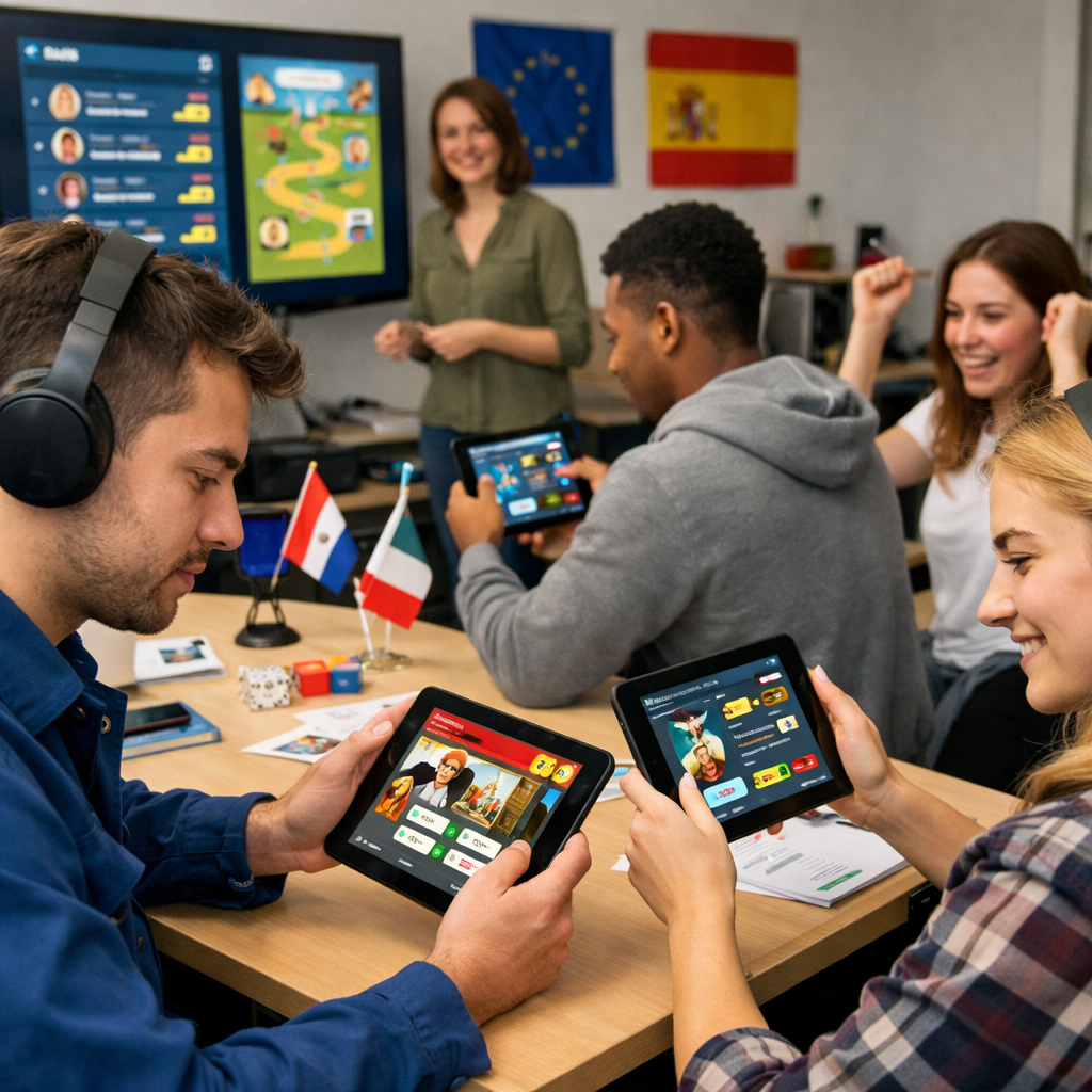 For many vocational students learning a foreign language might feel intimidating Traditional classroom methods often focus on grammar rules and memory-3