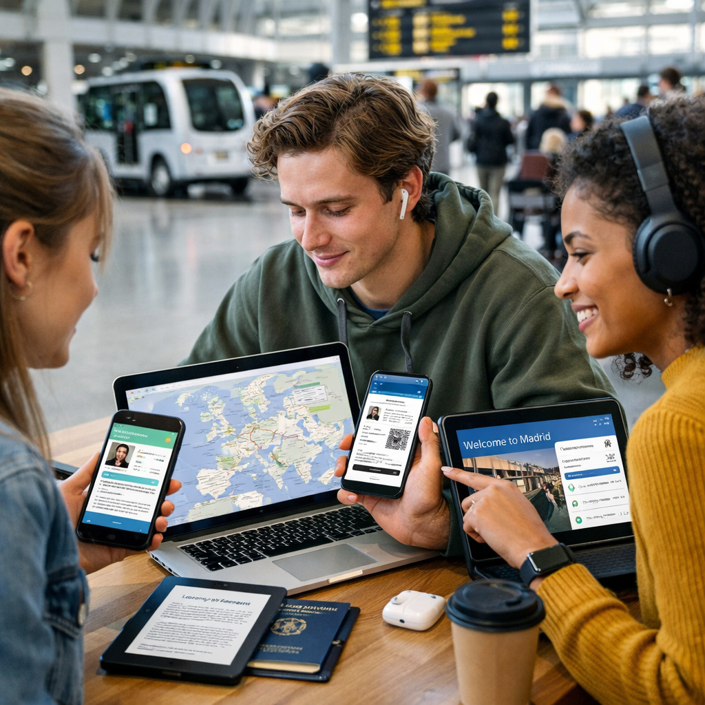 How Digitalisation is Changing Mobility in 2026 Beginning With a Paperless Erasmus no text looks like a real picture not ai-1