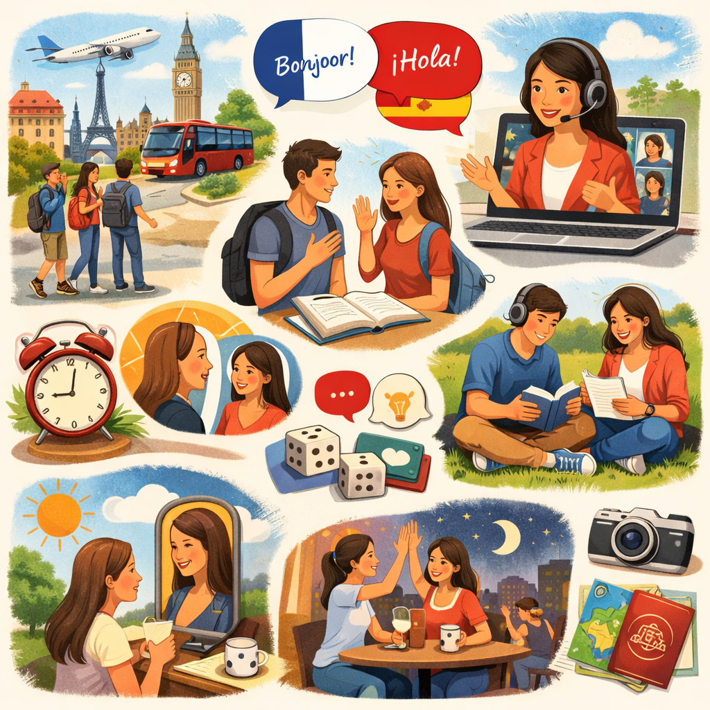 TravelEdventures brings you a simple 15minute daily routine that helps students build language confidence quickly during Erasmus and international mob