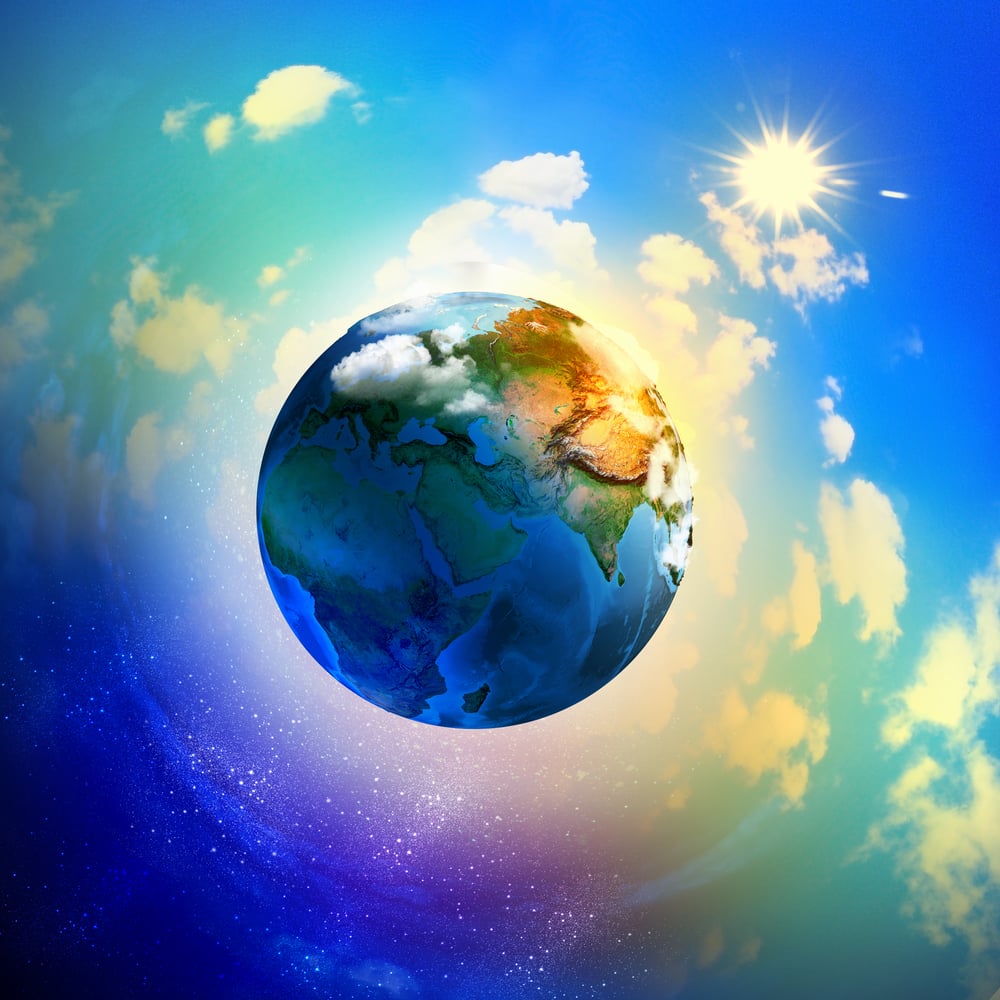 Image of earth planet. Elements of this image are furnished by NASA