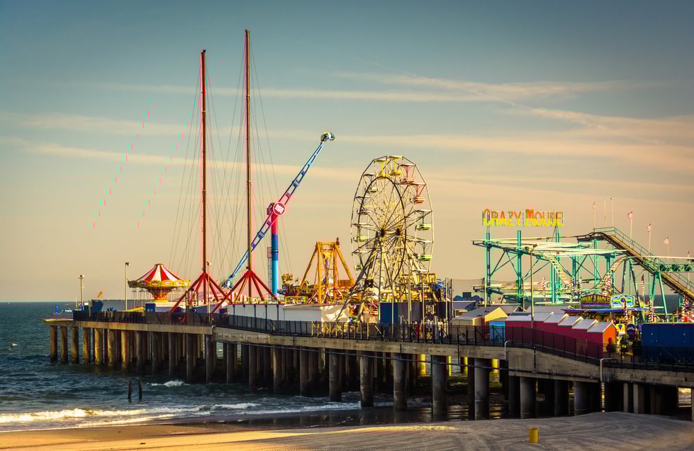 The Steel Pier at Atlantic City, New Jersey.