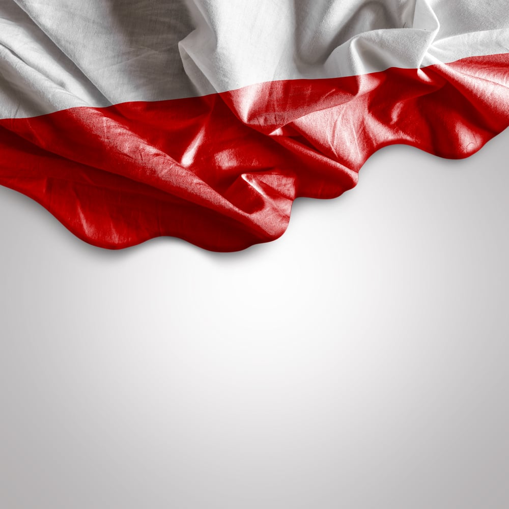 Waving flag of Poland, Europe